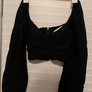 American threads cropped long sleeve